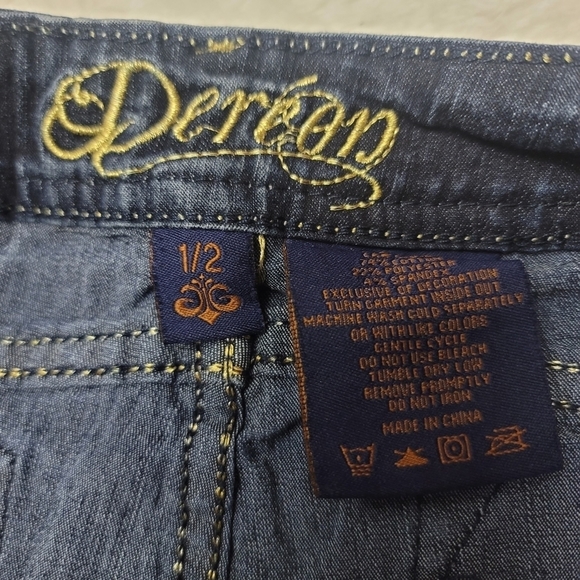 Dereon by Beyonce's Skinny Stretchy Low Rise Denim Blue Jeans in Size 2 - Picture 15 of 16
